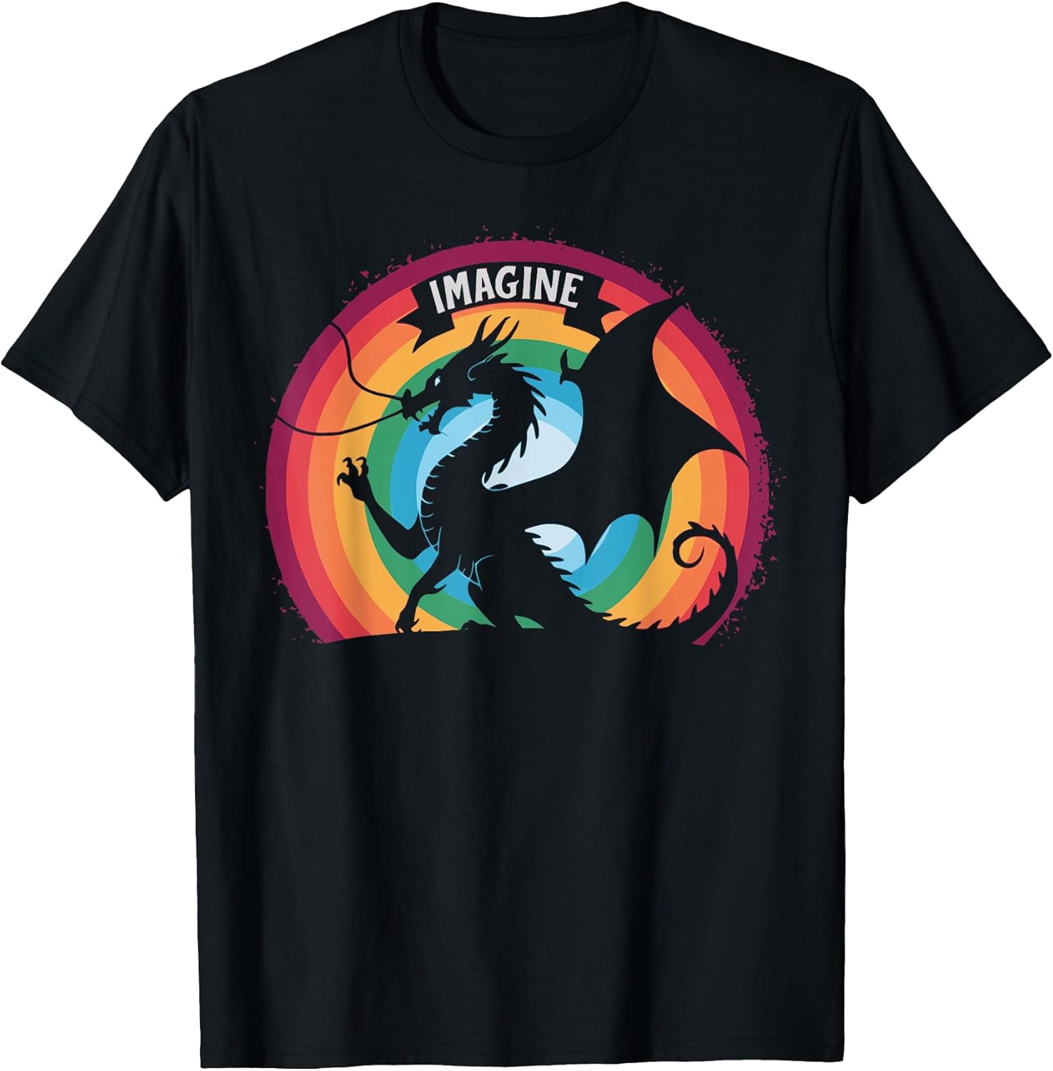 Retro Fantasy Magical Dragon Shirts for Kids Mens: