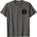 Minimalist Paw Heart Dog Love, Dogs Lovers Dog dad Dog mom T-Shirt