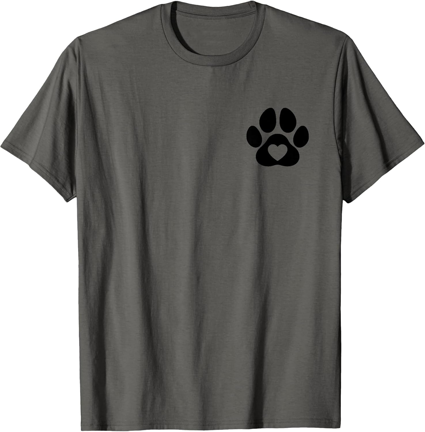 Minimalist Paw Heart Dog Love, Dogs Lovers Dog dad Dog mom T-Shirt