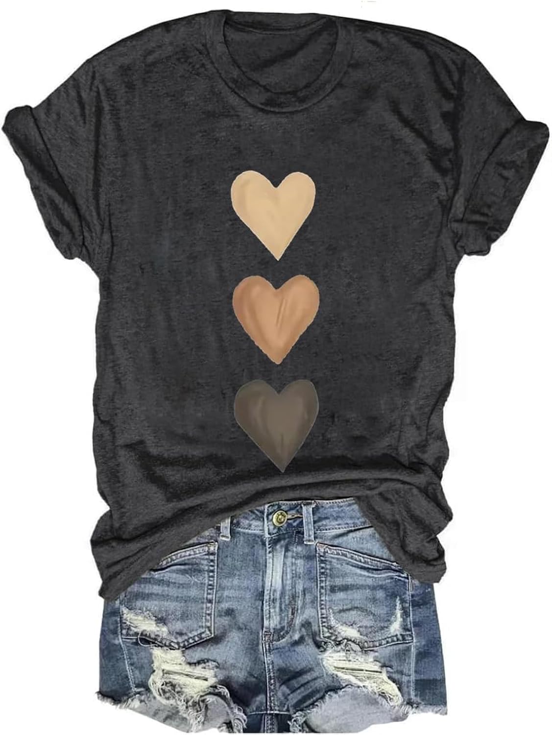 Women's Vintage Floral T Shirt Boho Wildflower Graphic Loose Tees Short Sleeve Casual Tops