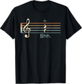 Funny Music Shh Quarter Rest and Fermata Notation Musician T-Shirt