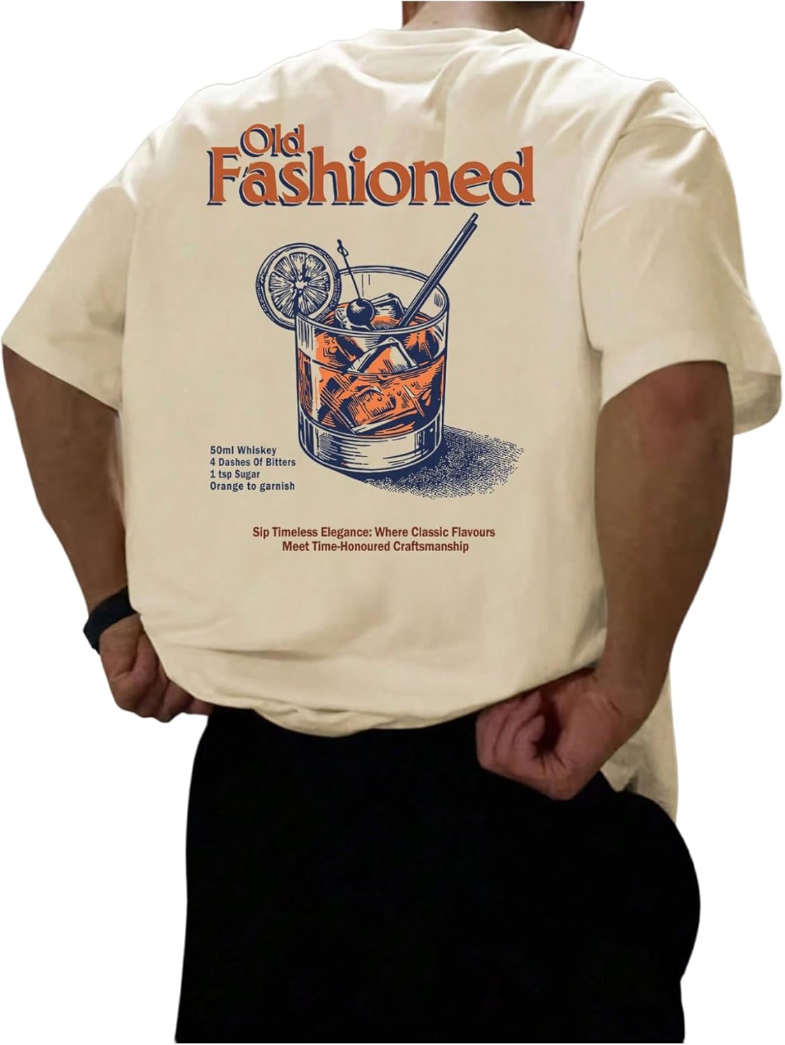 Men's Graphic Tees Letter Print Short Sleeve Vintage Aesthetic T Shirt Summer Tops Streetwear