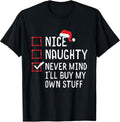Nice Naughty List Funny Christmas Merch Gifts
