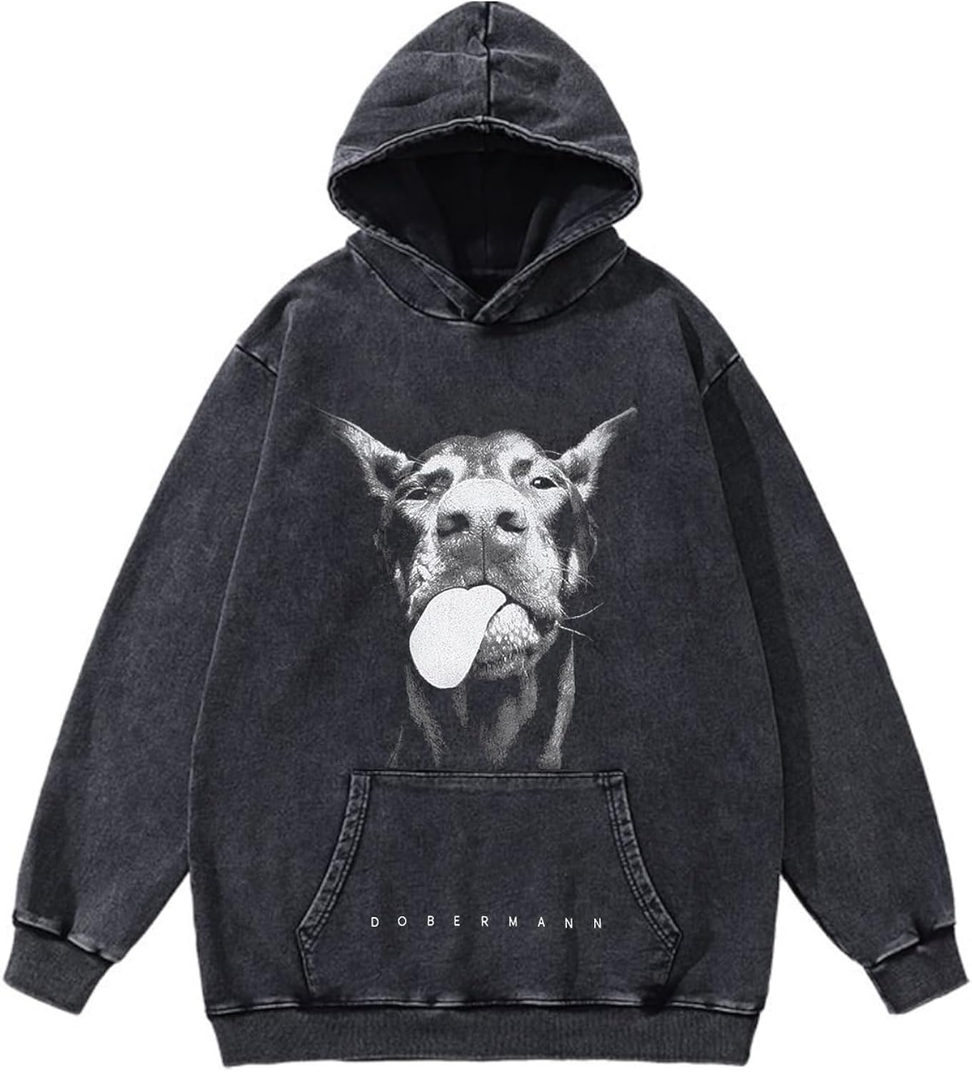 Mens Oversized Hoodie Pullover Unisex Graphic Sweatshirts Hoodies Casual Tunic Vintage Streetwear Aesthetic Top