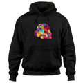 Colorful Boxer Dog Artistic Geometric Polygonal Pullover Hoodie