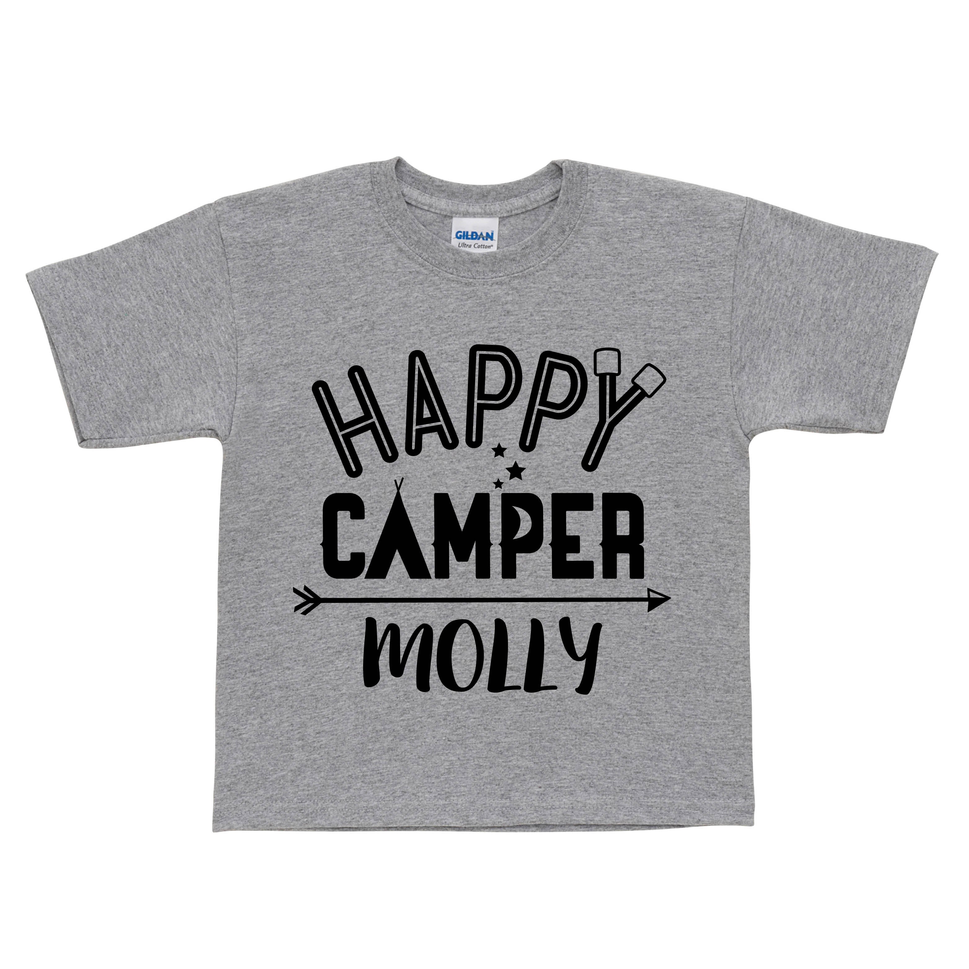 Happy Camper Personalized Kid T-Shirt