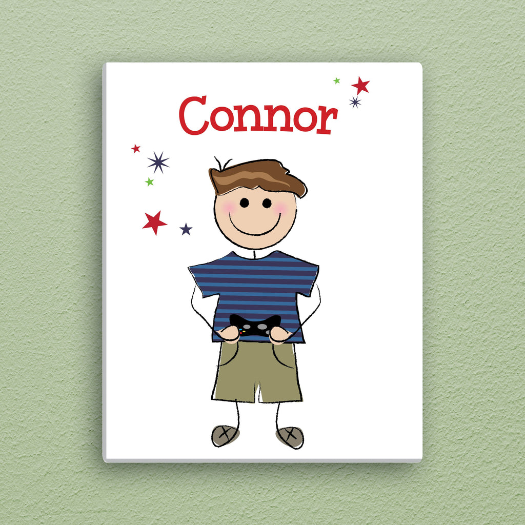 Personalized Gamer 8x10 Canvas