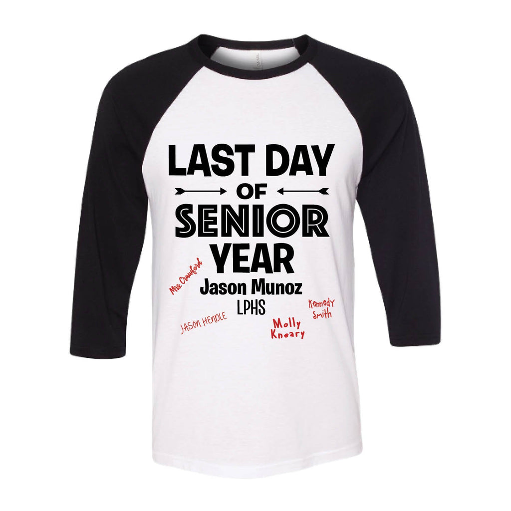 Last Day of School Autograph Adult Sports Jersey