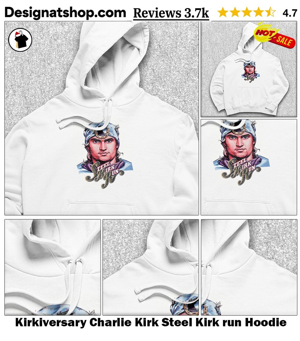 Kirkiversary Charlie Kirk Steel Kirk run shirt