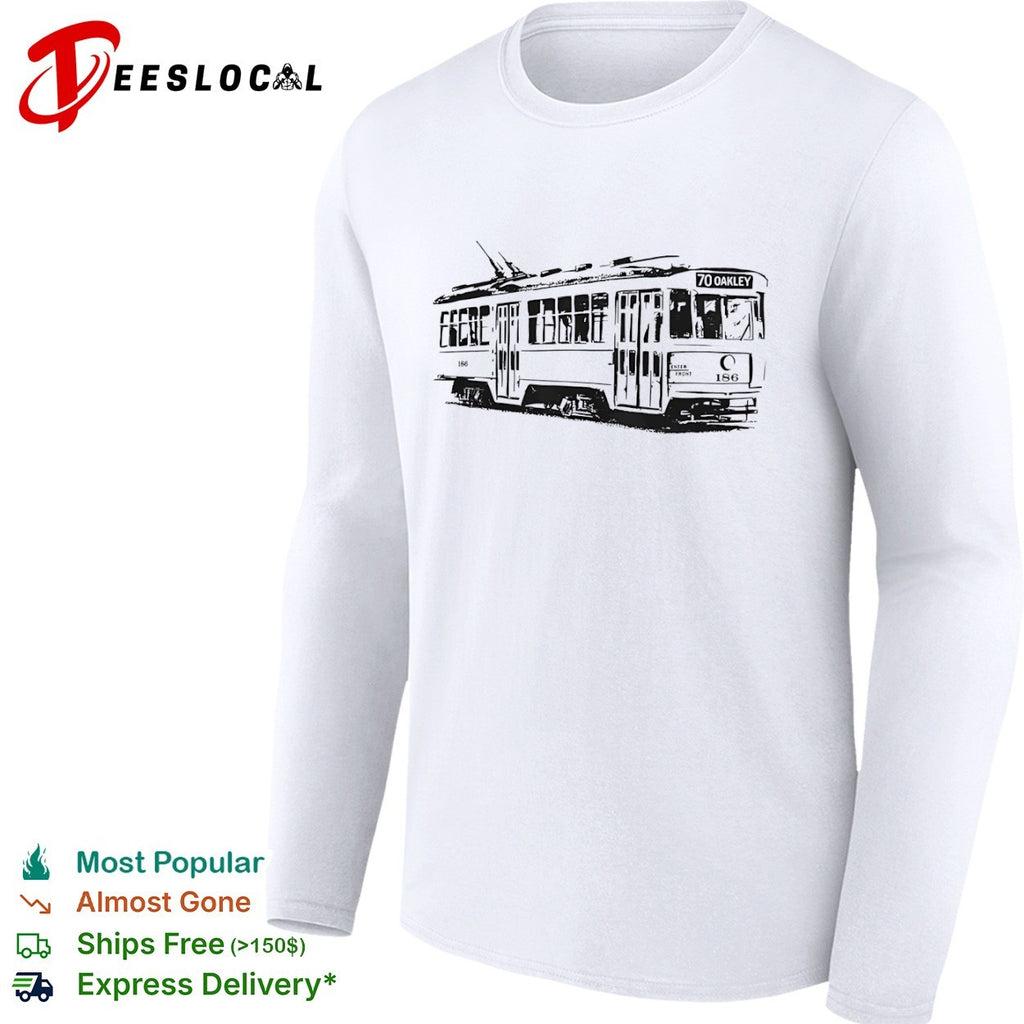 70 Oakley Cincinnati Streetcar 186 Transit Transport Public shirt