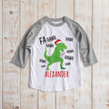 Christmas Dino Personalized Youth Sports Jersey