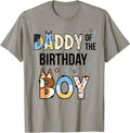 Daddy of The Birthday Boy Party Blue Dog Lover Matching T-Shirt