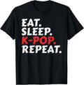 Eat Sleep K-Pop Repeat Retro Vintage Kpop Merch
