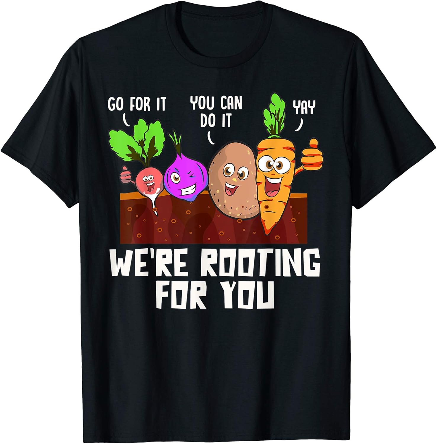 Motivational Test Day Funny Vegetables Gift for Teachers T-Shirt