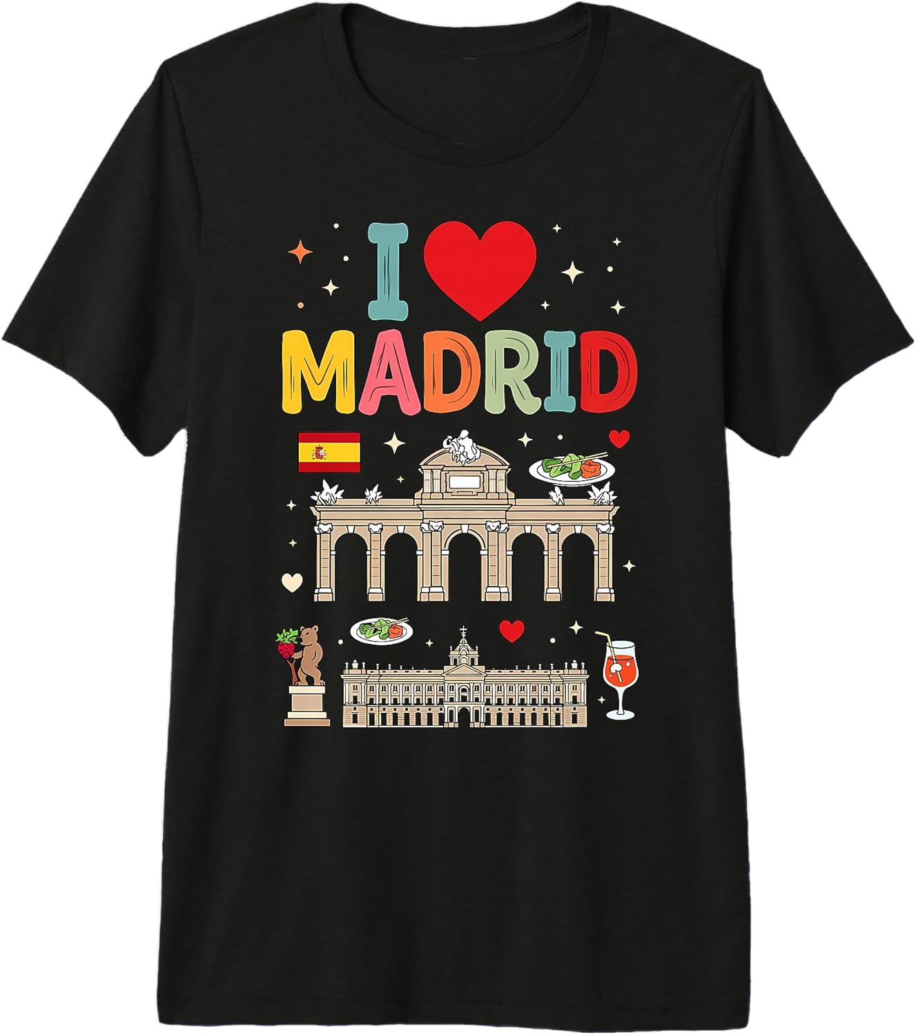 Love Madrid Travel Spain Tees