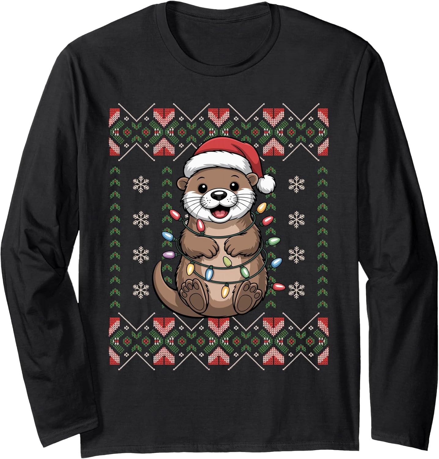 Cute Otter Animals Lover Christmas PJ