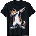Dabbing Cat Funny Meme Cool Dab Pose Dance Move Feline Lover T-Shirt
