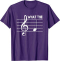 What-The F Musical Note Humor Adult Slang Word Music Lover T-Shirt