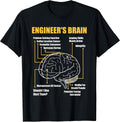 Engineer's Brain - Funny Sarcastic Engineering Gift Short Sleeve T-Shirt