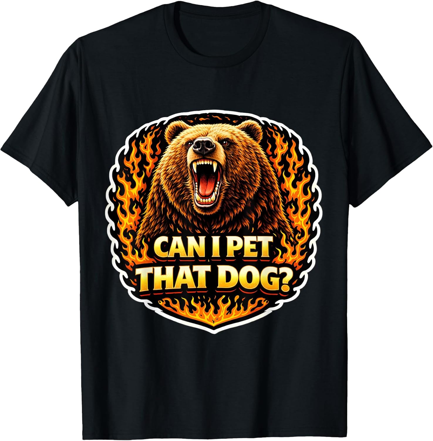 Can I Pet That Dog Funny Dat Dawg Bear Meme Merch