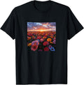 Gerbera Daisy Flower Field Beautiful Sunset Merch