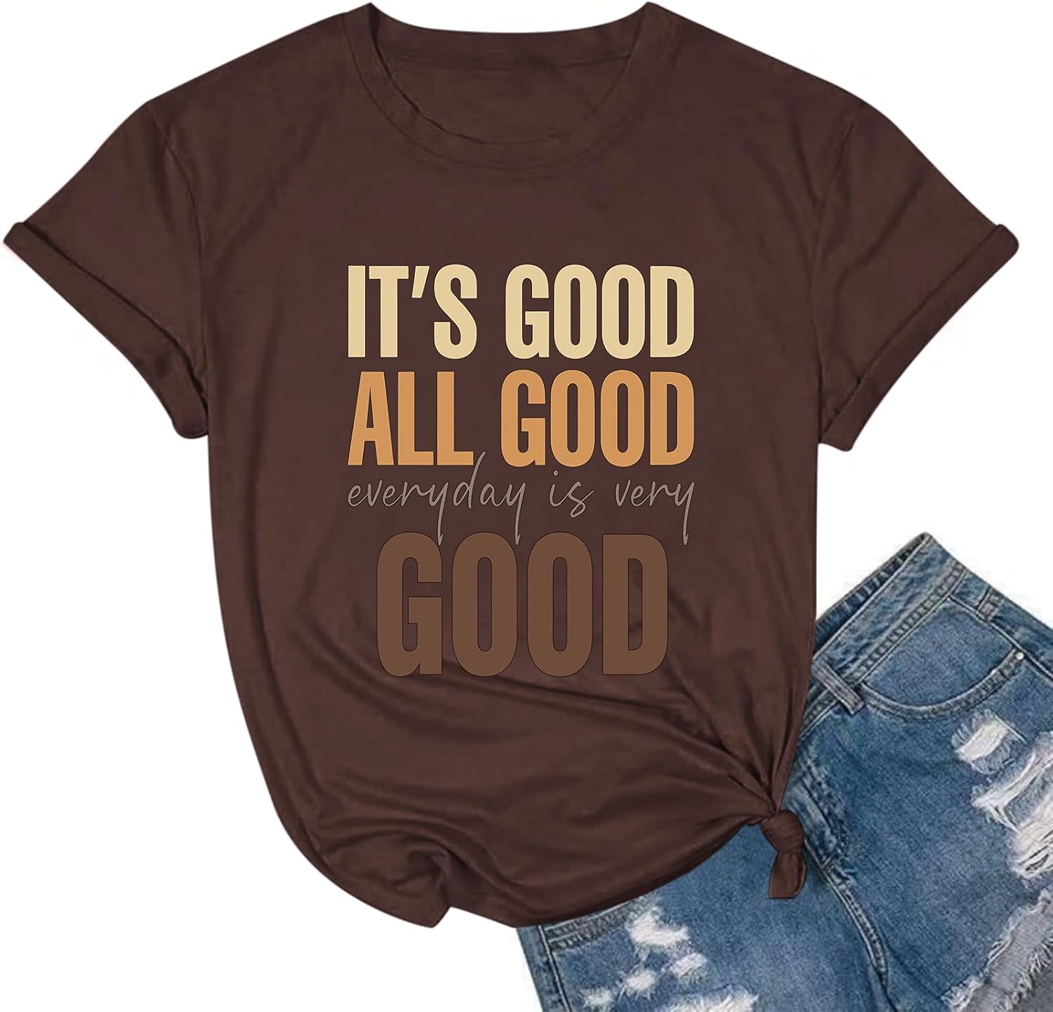 Inspirational Tees for Women Positive Tshirts Motivational Funny Shirts Cute Summer Graphic Casual Tees Tops