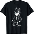 The Boss Tuxedo Cat Lover Kitten Tuxedo Cat Owner T-Shirt