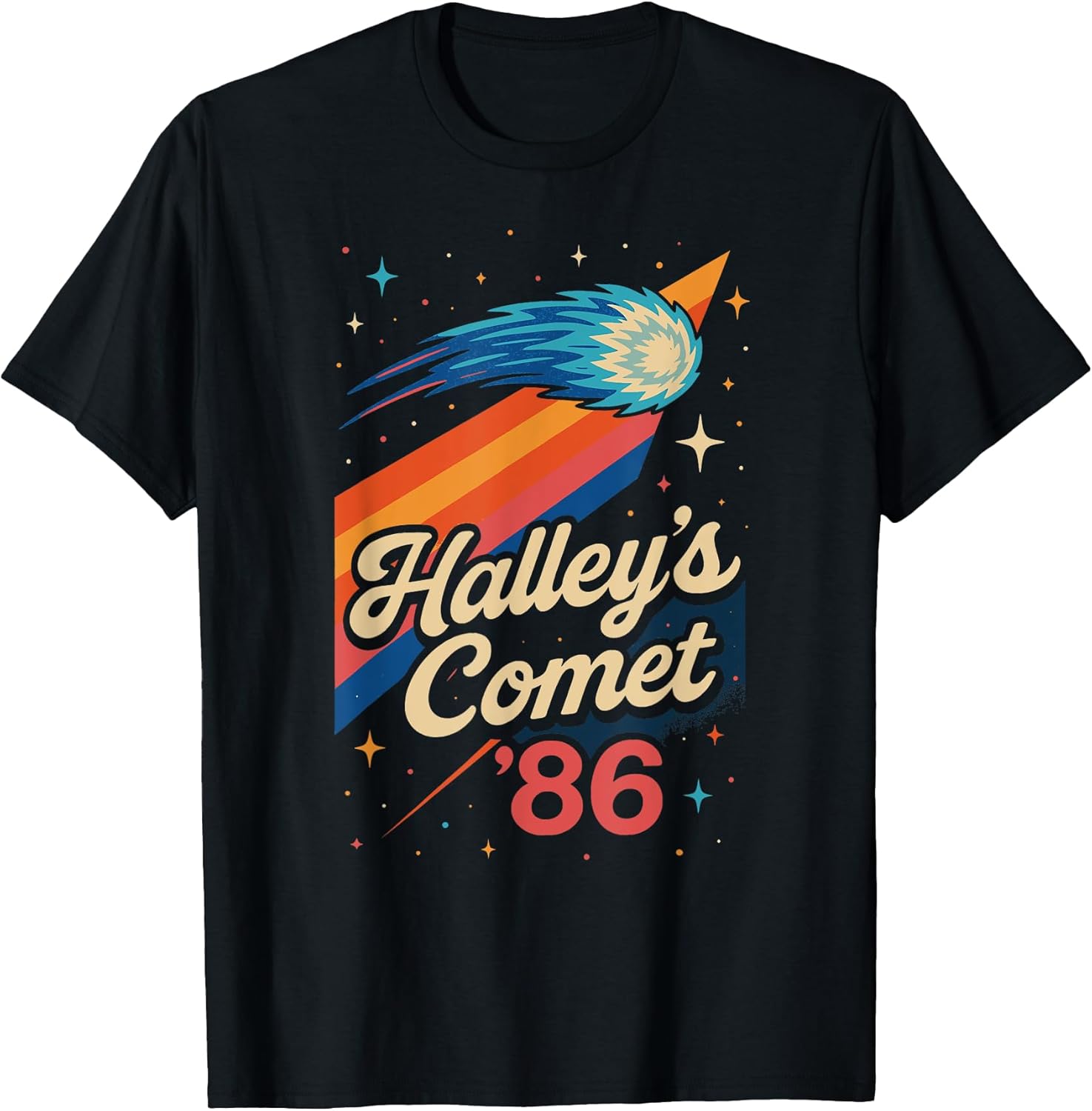 Retro 80s Science Lover Halley's Comet Tees Gifts
