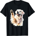 Golden Retriever Funny Dog Lover Paw Print Puppy Animal Cute T-Shirt