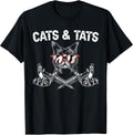 Cats and Tats Inking Tattoo Lover Tattooing Kitty Owner T-Shirt Small