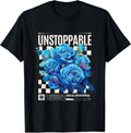 Streetwear Graphic Dark Floral Urban Aesthetic, Mens Fashion T-Shirt