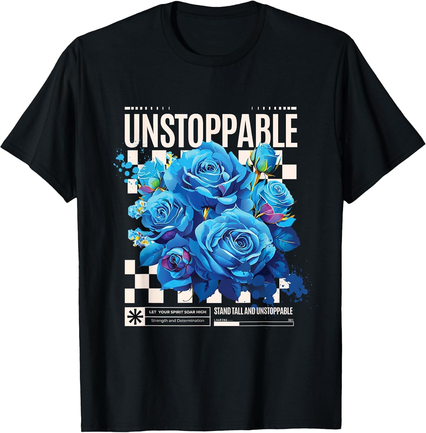 Streetwear Graphic Dark Floral Urban Aesthetic, Mens Fashion T-Shirt