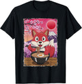 Cute Japan Fox Eating Ramen Merch.