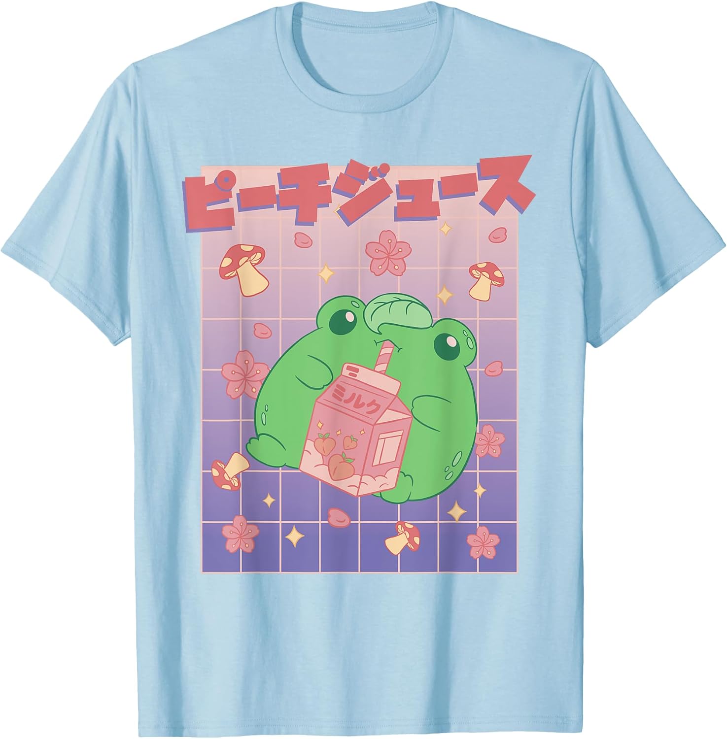 Cute Kawaii Frog Aesthetic Peach Milk Carton