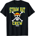 Anime Straw Hat Crew Athletic Type Jolly Rogers T-Shirt