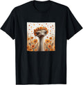 Ostrich Flowers With Hearts Around Boho Merch