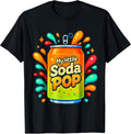 Soda Pop Funny Cartoon Orange-green
