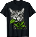 Funny Cat Plant Lover Gardener Gardening Planting Humor T-Shirt