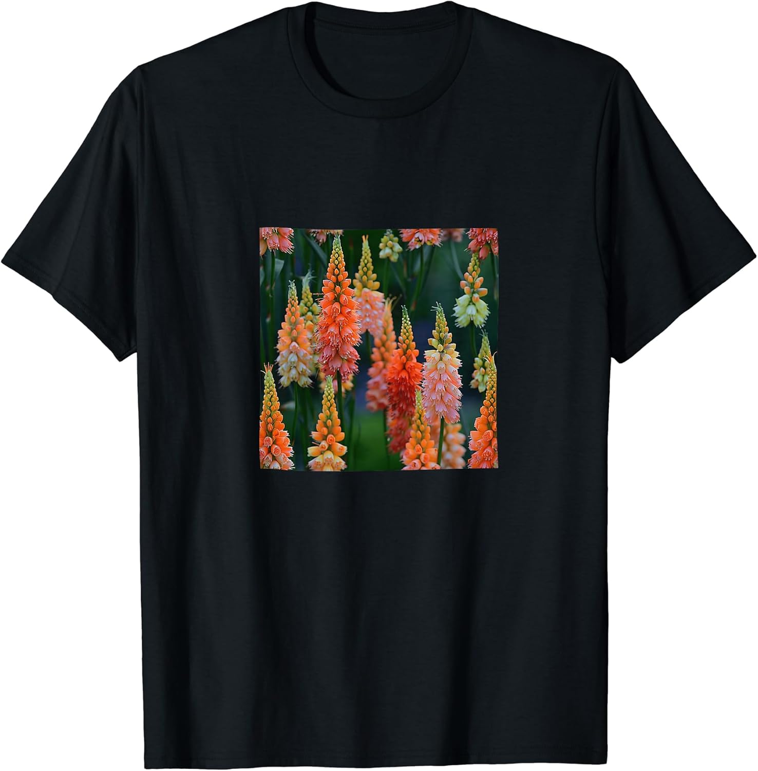Kniphofia Torch Lily Flower Pattern Merch