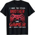 Funny Gamer Vintage Video Games for Boys Brother Son T-Shirt Small