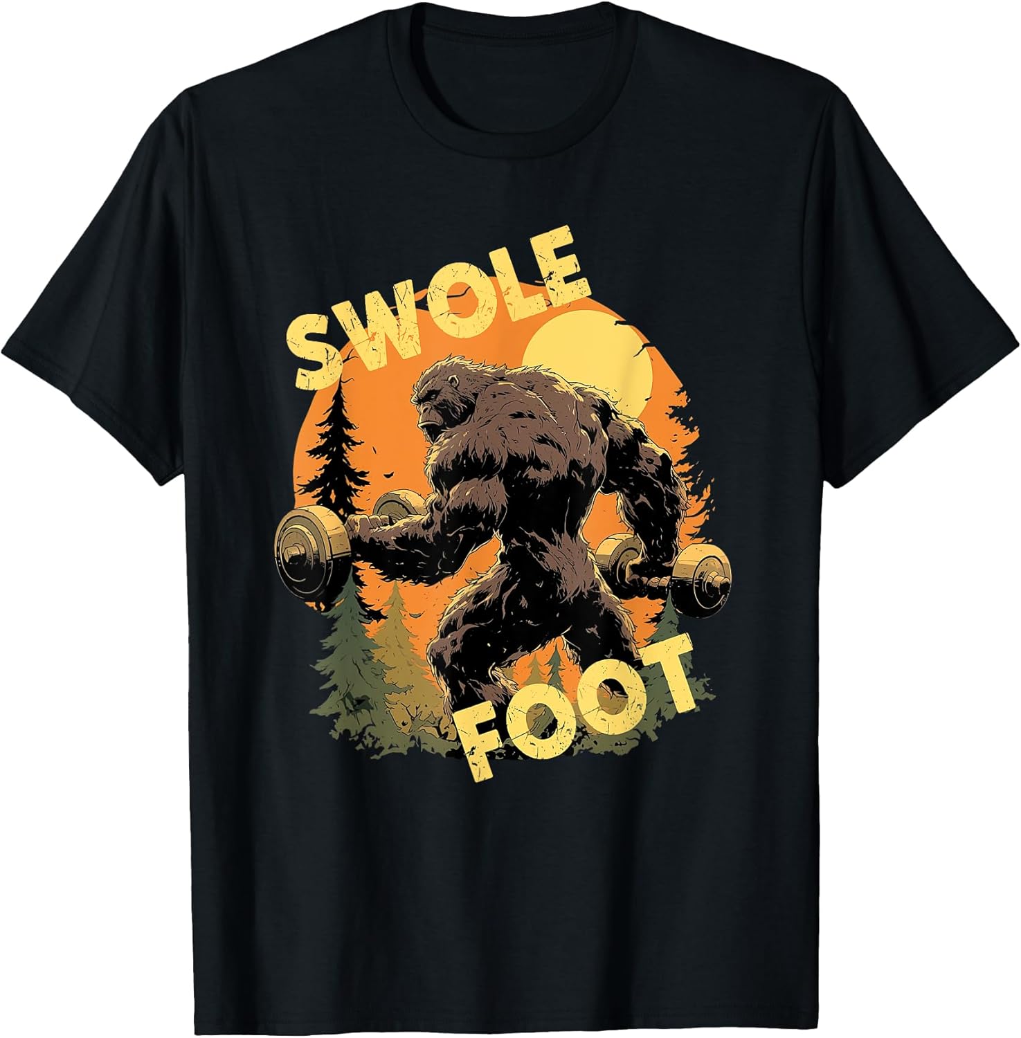 Swole Bigfoot Weightlifting Merch