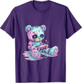 Goth Pastel Cute Creepy Kawaii Gamer Teddy Bear Gaming T-Shirt