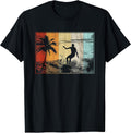 Beach Surfing Surfboard Retro Surfboarder Surfer