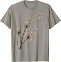 Corgi Dog Shirt Flower Fly Dandelion Cute Dog Lover Funny T-Shirt