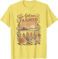 So God Made a Farmer Boho Flower Christian Aesthetic Summer T-Shirt