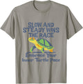 Slow And Steady Wins The Race Turtle Motivation Style T-Shirt