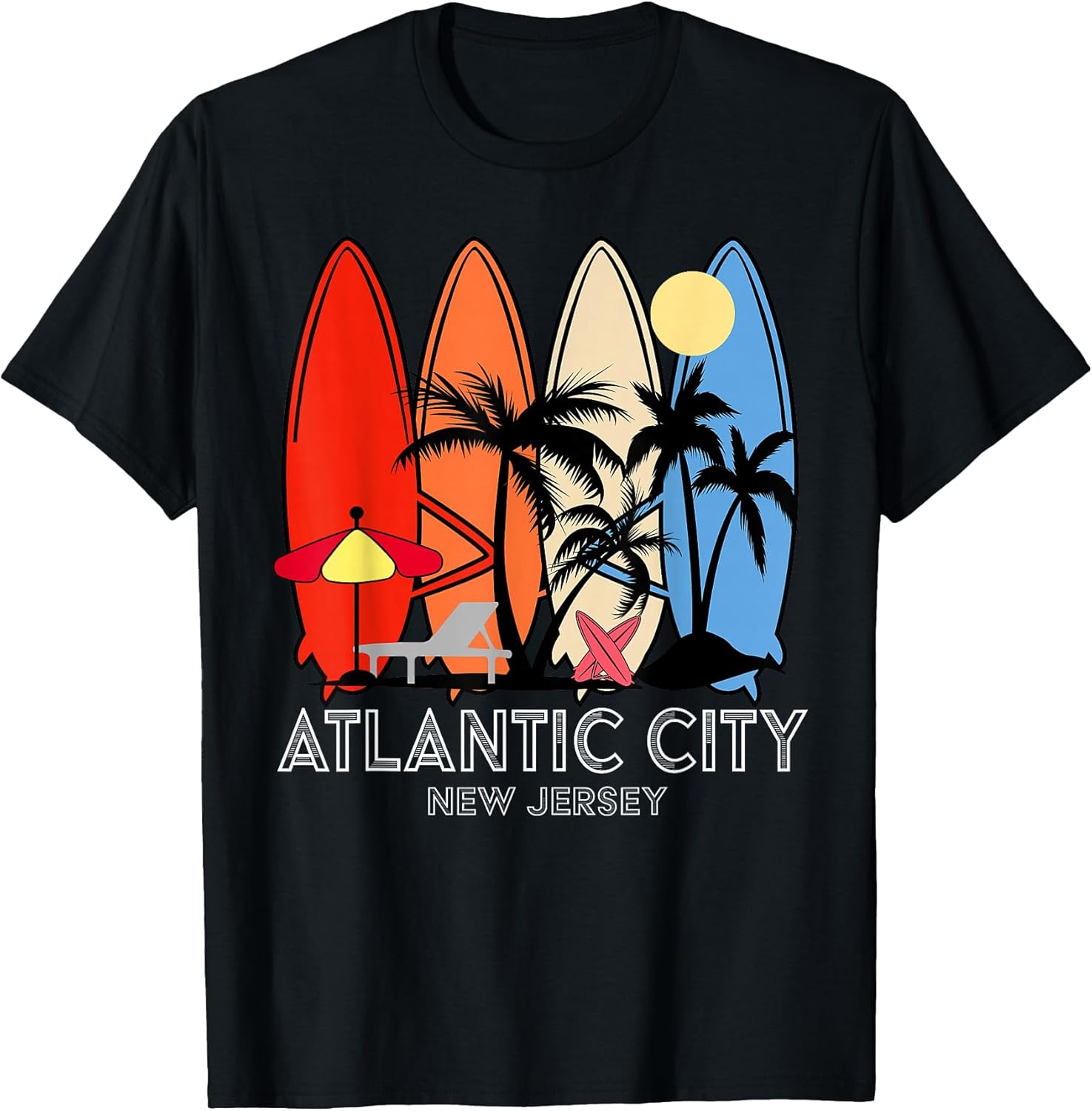 Atlantic City New Jersey Surfing Beach Souvenir