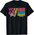 Rock The Test Motivational State Testing Teacher Boys Girls T-Shirt