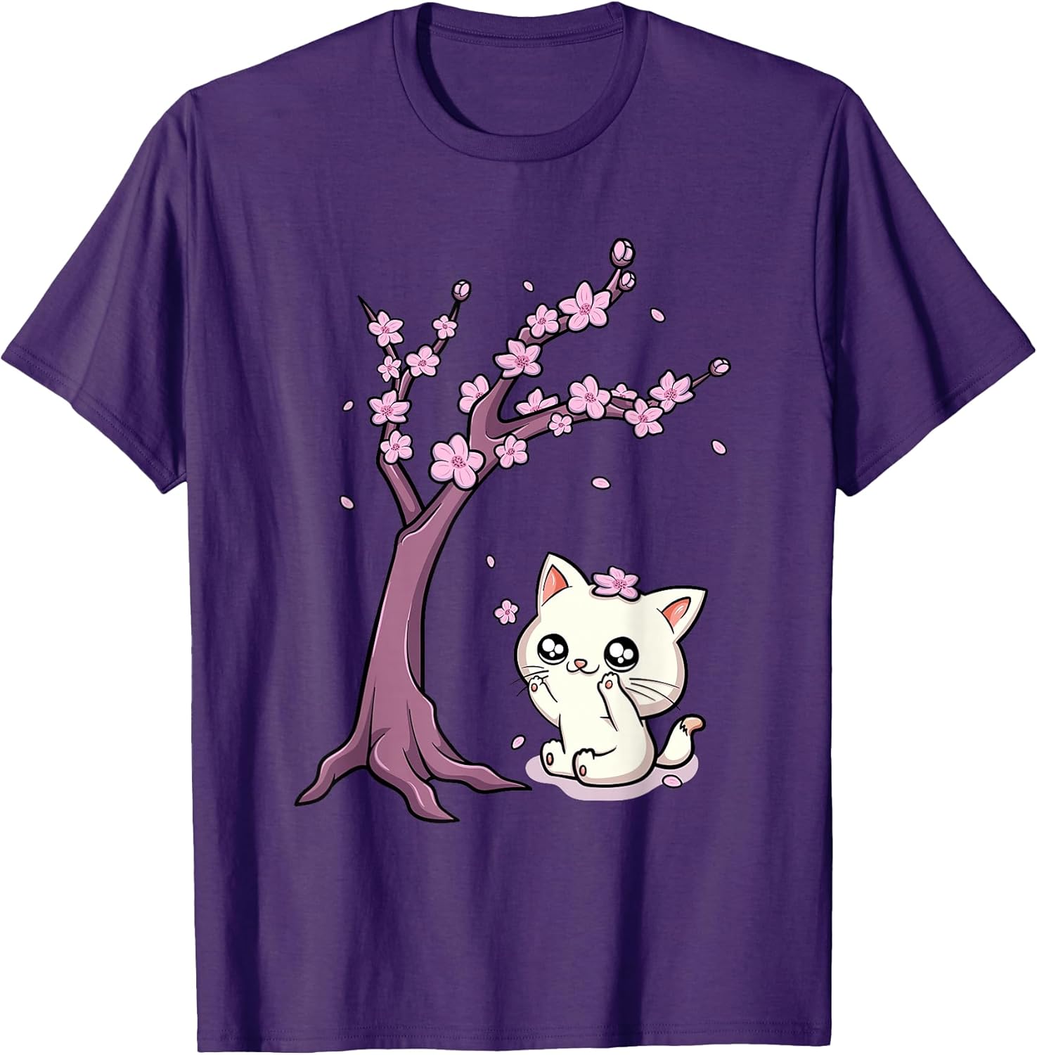 Cherry Blossom Kawaii Baby Cat Cute Kitten Manga