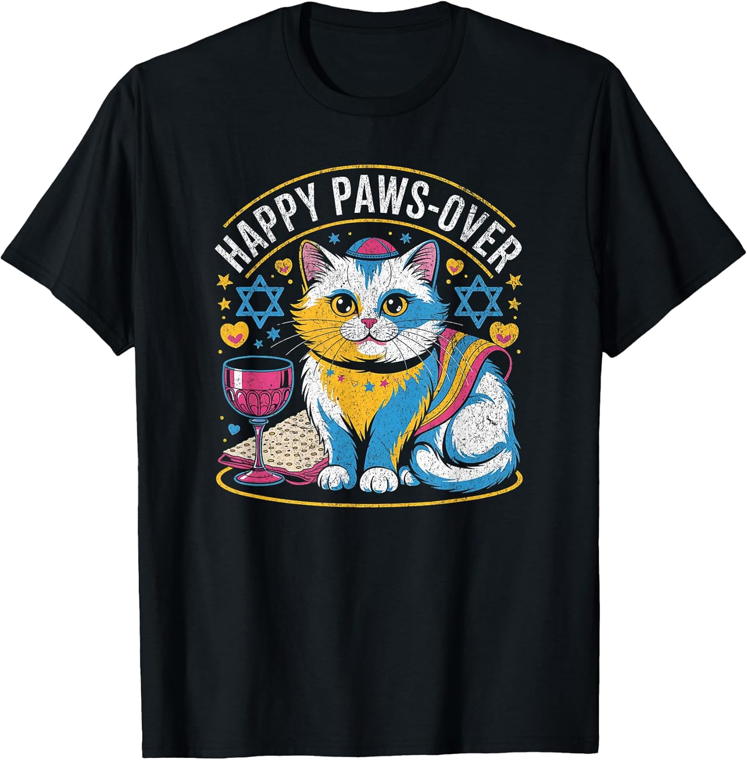 Happy Paws-over Cat Lover Funny Cat Pawsover Seder T-Shirt